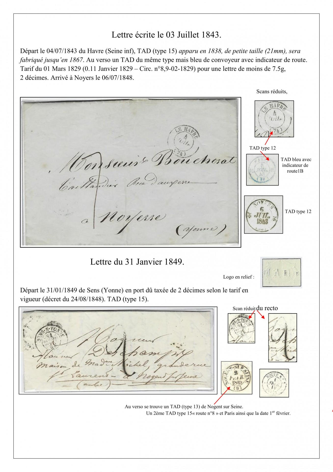 Page 10 lettre envoyee le 03 juillet1843 1