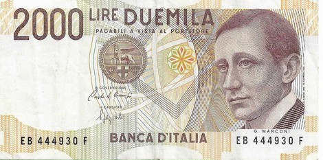 2000 lire Italie