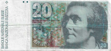 20f Suisse 3 billets