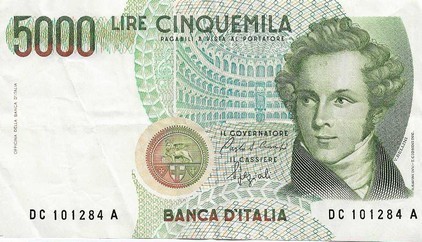 5000 lire italie