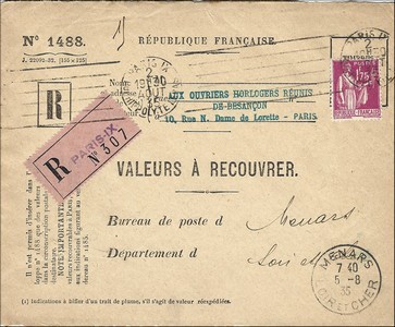 Valeur a recouvrer 05081935 loiret