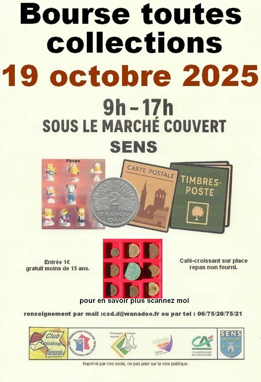 Affiche bourse collections 2025 fond 1
